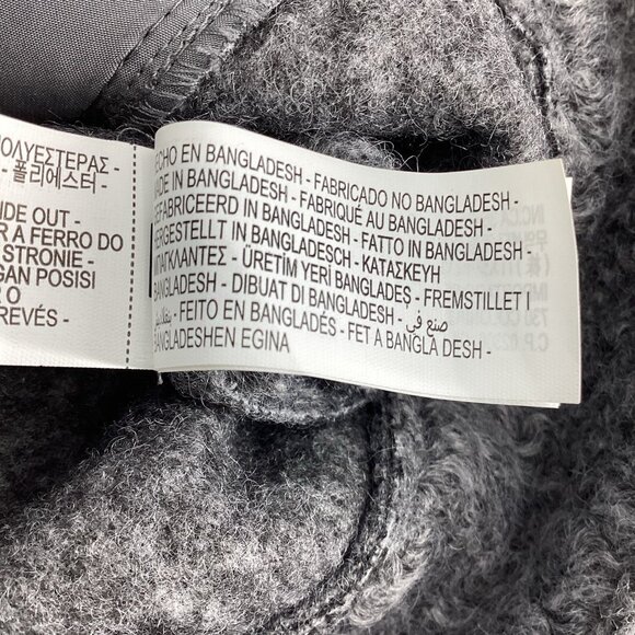 ZARA Women’s Bouclé Loft Moto Zip Point Collar Jacket Gray Size Medium EUC - Picture 12 of 15